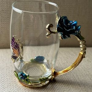 ArcFrance Fancy Butterfly Glass Cup